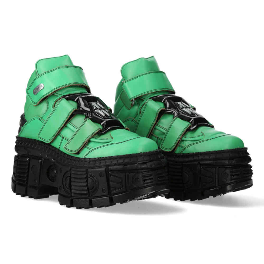 New Rock - M-WALL285-S8 Bottes de plate-forme - Vert